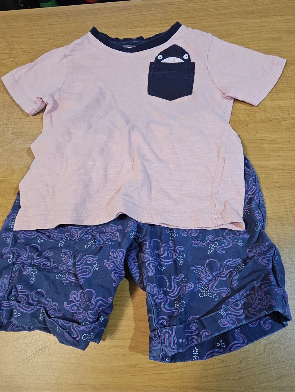 Kids Beach/Summer Set 2T - 4T. Fits Like 2t-3t. Octopus And Shark.